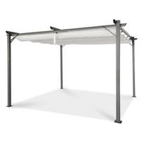 Pavėsinė Pergola Sprint 3x4, tamsiai pilka/balta