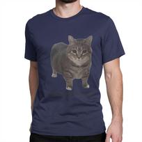 Brainrot Cat T Shirts Men 100% Cotton Funny T-Shirt Round Neck oiiaoiia cat  Tees Short Sleeve Clothing 4XL 5XL 6XL 2XL gray