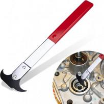 Seal Puller Tool, Oil Seal Removal Tool With Dual Hook, Universal Wheel Seal Twister Puller, Heavy Duty Seal Puller And Taller Kit For Oil And Grease red