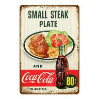 Naminiai pyragaičiai Retro lentelė Pusryčių dineris Metaliniai skardos ženklai Kavinė Baras Pub iškaba Sienų dekoras Vintažinės maisto lėkštės YJ166 20x30cm beige