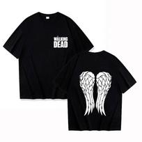 2026 New Hot The Walking Dead T-shirts Fashion Women Men Summer Tee Shirt Unisex Casual Short Sleeve Round Neck Tops T-shirts XL gray