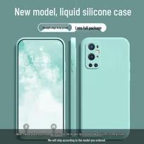 OnePlus 9 Pro Liquid Silicone Case - Full Coverage, Drop Protection, Skin-Friendly, Solid Color OnePlus 9 Pro šviesiai žalios spalvos