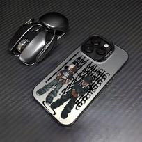 P-playboi Carti AŠ ESU MUZIKA telefono dėklas iPhone 17 16 15 14 13 12 11 mini Pro Max X XR XSMAX 8 7 Air Plus kritimui atsparus matinis dangtelis iPhone 12 gray