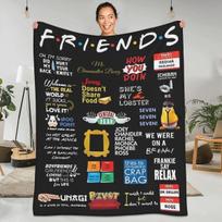 Draugai TV serialas Šilta antklodė Animacinis Centrinis Perk kelioninė pliušinė antklodė Juokingas namų dekoras Flanelinė lovatiesė Lovos uždangalas 150x180cm