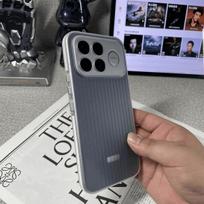 Case For Xiaomi POCO F8 Ultra F8 Pro Matte Luggage Stripe Slim For MagSafe Magnetic Clear Phone Cover For POCO F8 Ultra Shell Poco F8 ultra balta