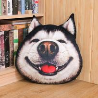 TreasuringU Siberian Husky Plush Toy Lifelike Siberian Husky Stuffed Throw Pillow 3D Dog Plushie Funny Dog Lovers Birthday Gits white