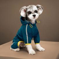 Dog Raincoat Reflective Waterproof Pet Clothes for Maltese Rain Coat  small with Leash Hole Lightweight Waterproof Puppy Clothes (blue,XXL) mėlyna