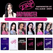 BABYMONSTER kūdikis monstras DRIP suvenyrinės nuotraukų kortelės YG specialios nuotraukų kortelės atsitiktinė kortelė WithMuu K4 specialus priedas Pharita