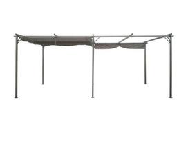 Pavėsinė Pergola Sprint 3x6, tamsiai pilka/pilka
