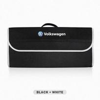 VW Automobilio Bagažinės Organizatorius Dėžė Didelės Talpos Sulankstomas Sandėliavimo Maišelis VW GTI Polo Passat B6 B7 Golf MK6 Tiguan T-ROC Jetta Arteon CC juoda