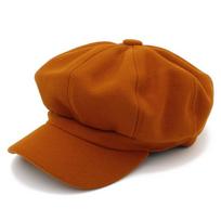Autumn and winter new solid color wool beret women's retro woolen octagonal hat versatile thickened literary and artistic painter hat One size fits all ruda