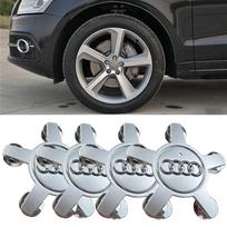 4 VNT. 135 MM Automobilio Ratlankio Centrinis Dangtelis Stebulės Dangteliai Emblema Audi A3 A4 A5 A6 A7 A8 S4 S6 Q5 Q7 TT B5 B6 8R0601165 4F0601165N Priedas