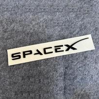 3D ABS Letters Sticker SPACEX For Tesla Rear Tailgate NJFJK5 Trunk Emblem Badge Car Stickers Decal for Model 3/Y/X/S