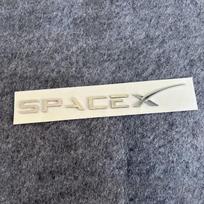 3D ABS Letters Sticker SPACEX For Tesla Rear Tailgate NJFJK5 Trunk Emblem Badge Car Stickers Decal for Model 3/Y/X/S
