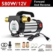 12V/24V/220V forward and reverse electric pumping pump 50L/min self-priming pump DC diesel pump fuel dispenser 580W 12V forward reverse