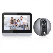 SG Stock Smart Tuya Wireless Video Doorbell with Peephole Camera 4.3inch WiFi Viewer PIR Motion Detection Night Vision 32/64/128GB No Memory Card