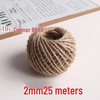 1-3mm Spalvinga Rankų darbo Džiuto Virvė Vintažiniams Nuotraukų Segtukams, 25/50 Metrų beige