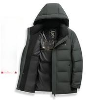 Žieminis Naujas Pūkinis Striukė Vyriška Vidutinio Ilgio Šilta Vyriška Striukė M black