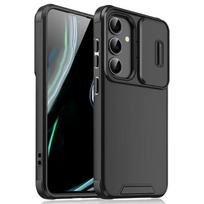 Dėklas Samsung Galaxy Note 20 Ultra S24FE A17 A07 A16 A06 A55 A35 A25 A15 A54 A14 A53 A23 5G su slankiojančiu kameros apsauginiu dangteliu For Galaxy A23 5G black