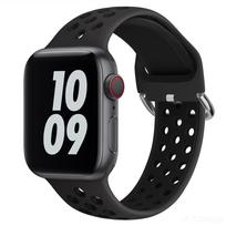 Sportinis silikoninis dirželis Apple Watch 11 10 46mm 42mm 9 8 7 45mm 41mm Apyrankė iWatch Ultra 3 2 49mm 6 5 4 SE 44mm 40mm Dirželis S11-10 46-44 45 49mm black
