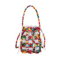 Fashion Luxury Pearl Beaded Bag Hollow Out Bohemia Woven Bead underarm Bag with Inner Bag Handmade Small Phone Pouch Shopping juoda
