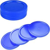 KNK 70mm Air Hockey Puck Set, Multi Colour Replacement Pucks for Air Hockey Table, 12g Plastic  Pack of 4/8, No Pushers (Blue - Pack of 4) mėlyna
