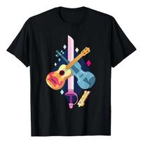 Camiseta Steven Universe Rose Quartz Swords And Guitars 5XL įvairiaspalvis