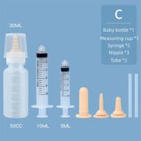 with Silicone Nipple Pet Feeding Bottle Kit Water Feeder Milk Bottle Newborn Pet Feeding Bottle Kit Pet Feeding Nipple gray