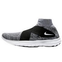 Nike Free Rn Motion Flyknit 2017 'Black White' Women's 880846-001 35.5 black