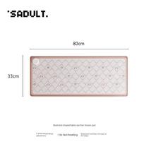 Heated Desk Mat, Extra Large Heating Desk Mat, Office Student Winter Desktop Writing Hand Warmer Electric Heating Pad Mouse Pad Heating Pad/Light Luxury Diamond/80X33Cm white