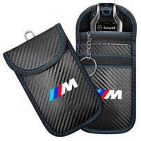 RFID apsaugos kišenė Automobilio raktų dėklas Signalų blokatorius krepšys BMW M emblemai E46 E36 E34 F10 E90 F30 E60 F30 E53 E30 E92 E87 Aksesuaras gray