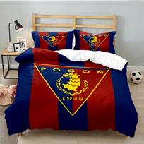 Pogoń Football Crest 3PCS Bedding set,Ideal for 1pc Duvet Cover And 2pcs Pillowcases Perfect for Fan gift,Ideal for Bedroom, Dormitory 140cmx210cm