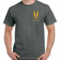 Unisexs SAS TShirt Special Air Service British Forces Elite He Who Dares Wins Unisex TShirts M black