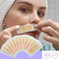11pcs Honey Scented Facial Hair Removal Wax Strips.for Brows,Lips,Cheeks,Fingers,Hypoallergenic Gentle Formula,Personal Care brown