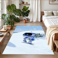 Anti‑Slip Crystal Velvet Floor Rug, Astro Bot Design Carpet for Indoor Living Bedroom Home Decoration 80cmx120cm