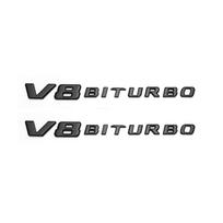 For Mercedes G63 AMG W463 W464 G 63 V8 BITURBO 3d ABS SEFAWA Glossy Black Letters Car Rear Trunk Badge Emblem Logo Sticker Accessories gray