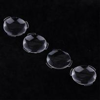 10Pcs 25*45Mm Biconvex Ultra Clear Lens For Google Cardboard Virtual Reality 3D Vr Glasses 2-5Mm Thickness onesize black