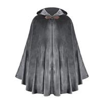Renaissances Cloak Halloween Medieval Costume Cosplay Hooded Cape Velvet Cape for Kids Adult Thin Cape Cloak Gifts pilka spalva