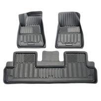 Tesla Model 3 TPE Waterproof Mat Set: Compatible with Left/Right Steering, Includes Foot, Trunk, and Storage Mats