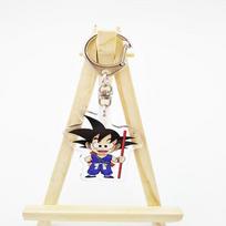 Anime Dragon Ball akriliniai pakabukai raktų pakabukai Son Goku Vegeta Super Saiya beige