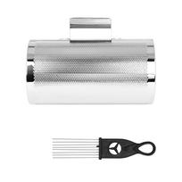 Guiro Instrument Metal Guiro Shaker with Scraper Latin Percussion Instrument Professional Band Accompaniment Sand Hammer white