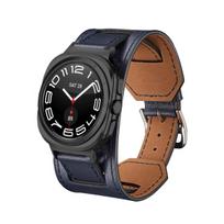 Premium Leather Band For Samsung Galaxy Watch Ultra 47mm Comfortable Bracelet Accessories Samsung Galaxy Watch 8 Ultra Wristband Galaxy Watch Ultra black