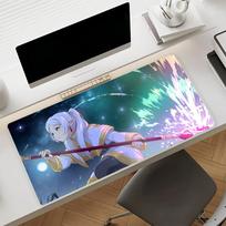 Anime Frieren prie kapo pelės kilimėlis Neslystantis guminis Žaidėjo Balansas Kompiuterio kilimėlis Dekoras Stalo kilimėlis Nešiojamojo kompiuterio Biuro Didelis SBD400x800x2mm