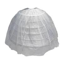 6 Hoop Crinoline Slip Stability Voluminous Petticoat Evening Dress Support Underskirt for Extended Event Durability 1 white