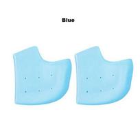 Gel Silicone Heel Protector Heel Cups Spurs Cracked Plantar Fasciitis Gel Heel Pads Sleeve Socks Feet Care Skin Repair Cushion white