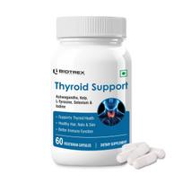 Biotrex Nutraceuticals Thyroid Care Supplement With Ashwagandha, Kelp, Selenium, L-Tyrosine & Iodine | Supports Thyroid Health & Mood Balance | Enh