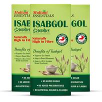 Multani Essentials Isabgol | Psyllium Husk Powder - 100gm (Pack of 3) | For Gut Health And Irritable Bowel Syndrome | Effectively Relieves Const