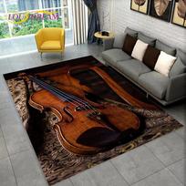 Klasikinės smuiko muzikos kilimas, kilimas namų svetainei, miegamajam, sofai, prie durų, virtuvės dekoravimui, vaikiškas neslystantis grindų kilimėlis 40cm x 60cm