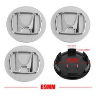 4pcs 56/58/60/69mm Car Wheel Center Hub Caps Accessories For Honda Type R Type S VTEC DOHC Modulo Vezel Legend Si ed4 RR Insight