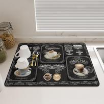 Diatomite Coffee Machine Mat Absorbent Dish Drying Mats Quick Dry Counter Top Rug Non-slip Drain Pad Placemat Kitchen Tableware 40x50 cm juoda